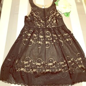 Free People Black Lace Dress - Size 6